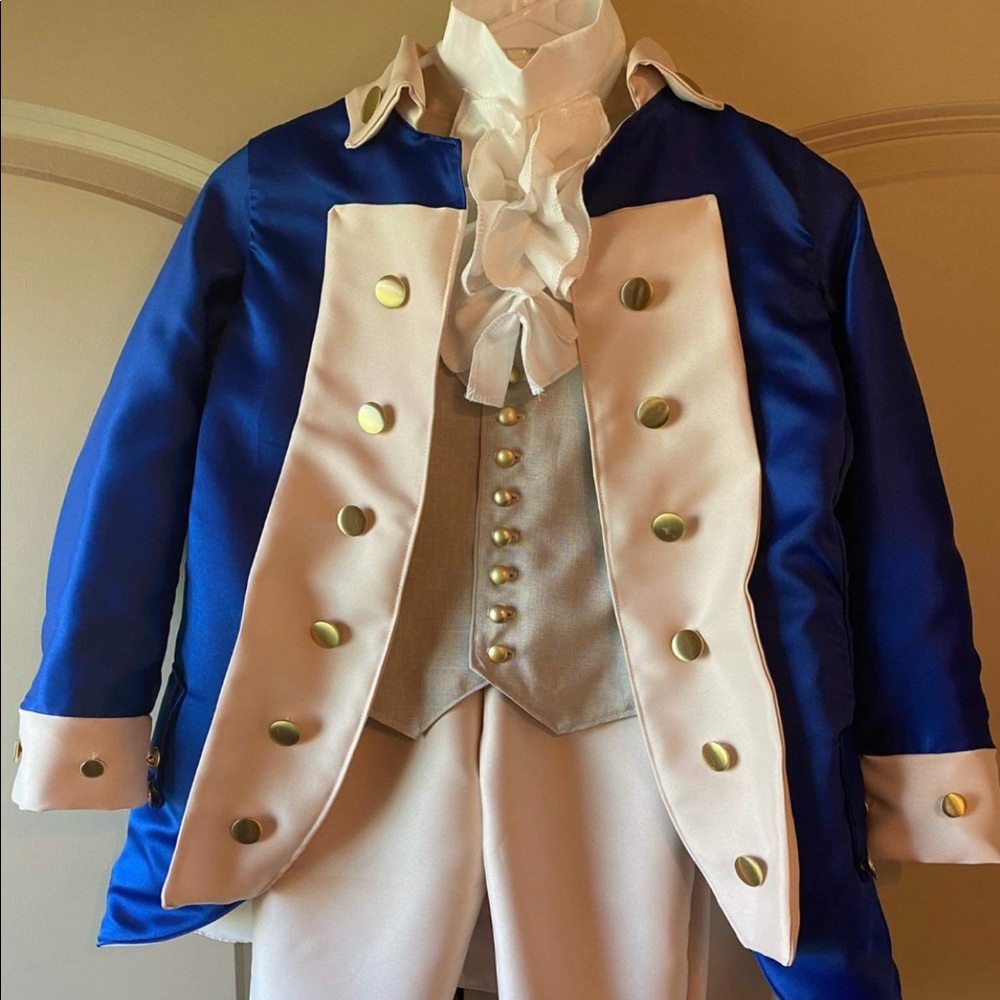 Boys custom made Alexander Hamilton costume - size 6 - worn once for Halloween
